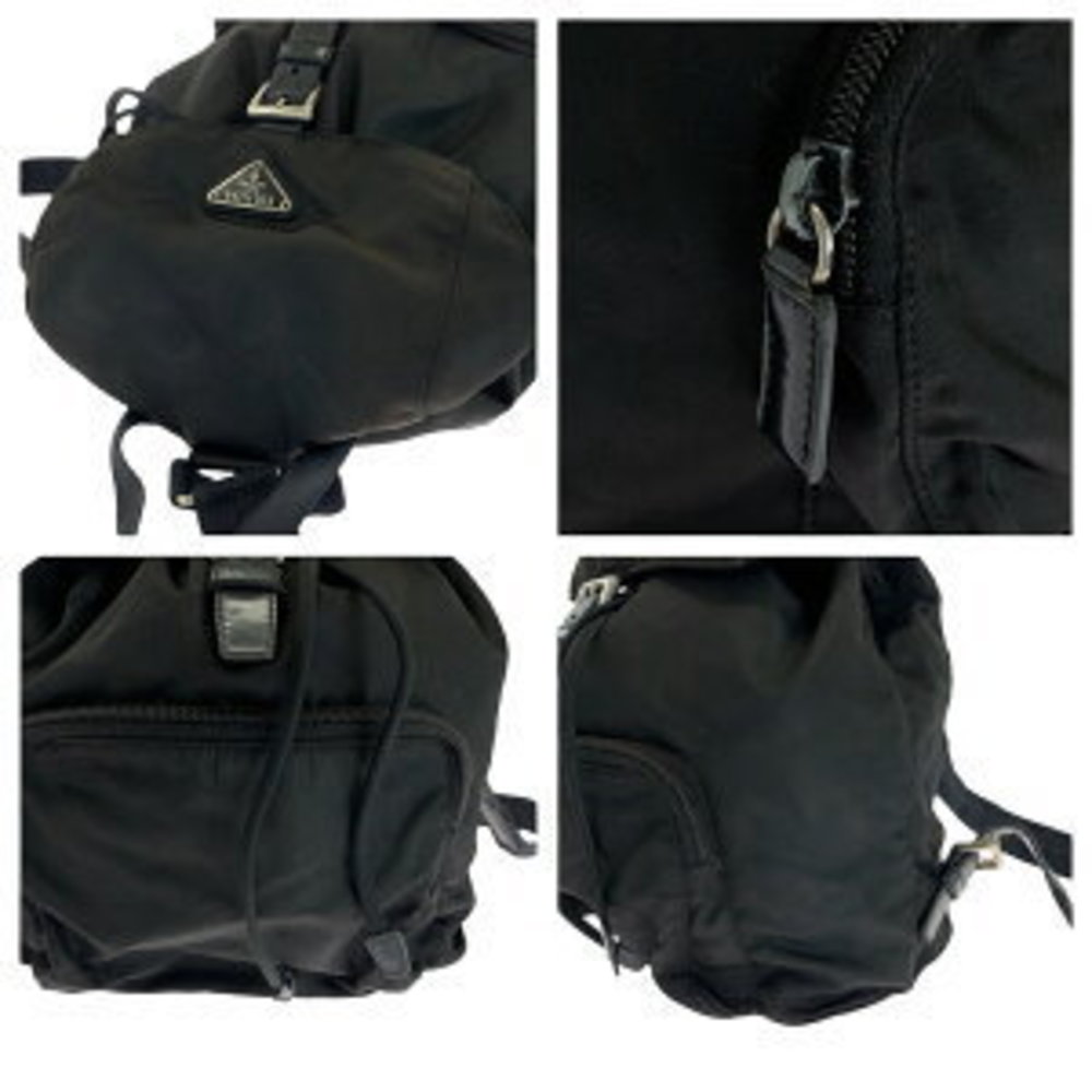 Prada Tessuto Triangular Black Backpack Nylon - image 4